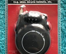Cable lock. Ideal for luggage, sports equipment, bicycle helmets