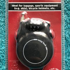 Cable lock. Ideal for luggage, sports equipment, bicycle helmets