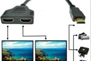 HDMI 1 in to 2 Out Onversion Splitter Male to Female M/F Adapter Converter TV