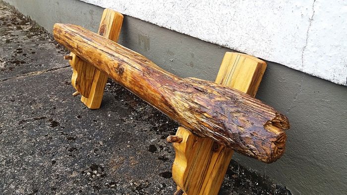 Rustic Driftwood stove mantle / shelf