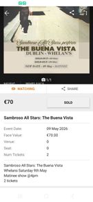 concert ticket