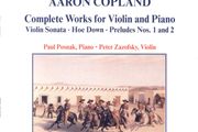Aaron Copland. Complete Works for Violin and Piano. CD. Free Postage!