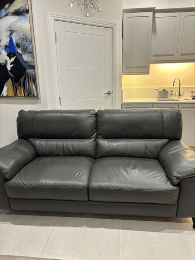 leather 3 seater couch