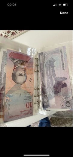 UNC World Lot 100 PCS Notes From 100 Different Countries / Region, UNC Original Genuine Real Note for Collection, ( Out of Use Now )