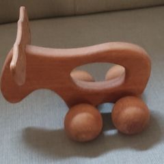 Vintage Wooden Massage Moose by Taitra Sweden