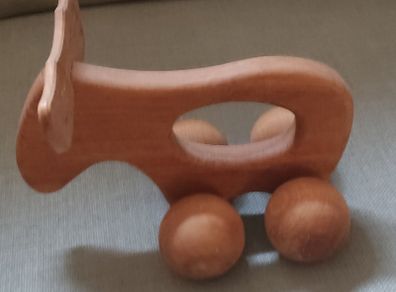 Vintage Wooden Massage Moose by Taitra Sweden