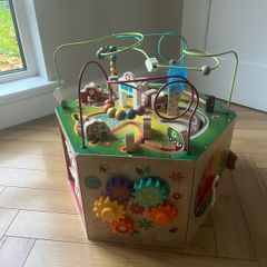 Large wooden activity cube excellent condition