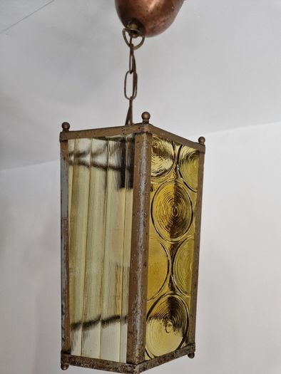 Antigue French Copper lantern ceiling light