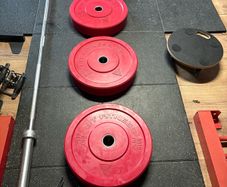 20kg Olympic Barbell + 4 X 25kg Olympic Weights.