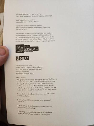 Royal Hibernian Academy 179th  Annual Exhibition Catalogue 2009. First Edition Large Volume Paperback In Very Good Condition.