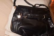 DKNY black leather bag