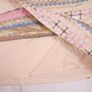 Traffic People Gold Pink Blue Metallic Geometric Jacquard Mini Skirt Size S Image 4