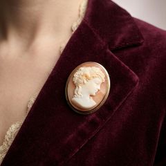Vintage 14k Gold Cameo Brooch(5 grams)