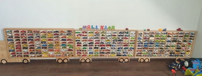 Cabinet Display Shelf Truck Kids Storage Collectibles