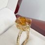 Gold Luxoro 9K Gold & Citrine Solitaire Image 9