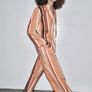 Fab Zara Cotton Vertical Striped Pyjama Style Co Ord Shirt and Trousers  New with Tags RRP 100 Euro Both size XL UK 14 Image 2