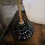 Antique Brass/Ceramic Hat Stand Image 4