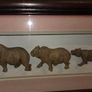 Chichewa Tribe Carved Wooden African Big 5 Animals Shadow Box Image 4