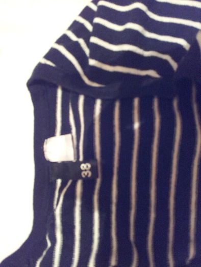 Black White Stripe Cardigan