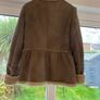 Sisley Sheepskin Style Jacket Size 12 Image 2