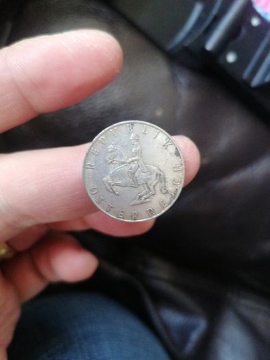 1964 Austria Silver 5 Schilling Coin