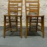 Set of 4 Vintage Elm Dining Chairs. Image 5