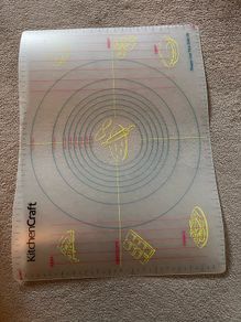 KitchenCraft Silicone Pastry & Baking Mat with Measurements