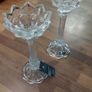 pair Newgrange glass candlesticks Image 2