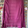 Cardigan twist brand waterfall front lace knit Image 4