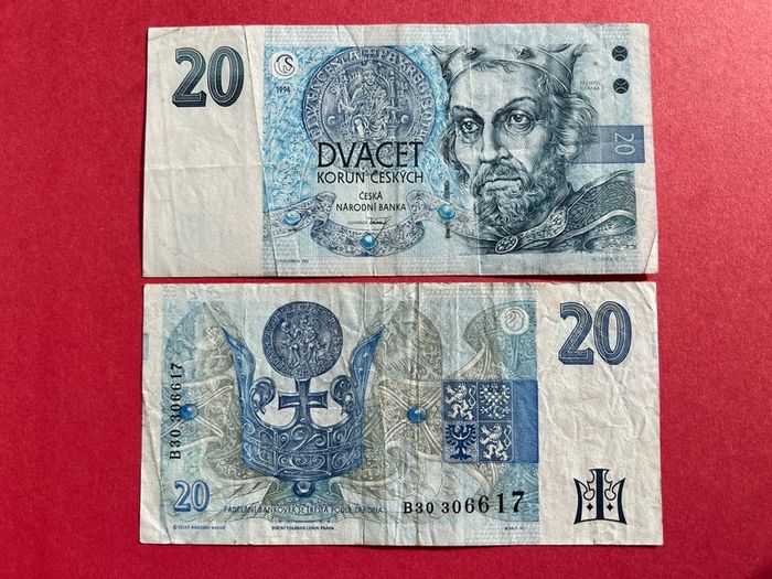 Czech Republic. 20 Korun. 1994