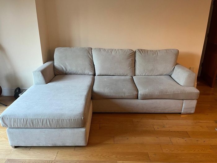 L Shape Couch in cream