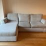 L Shape Couch in cream Image 8