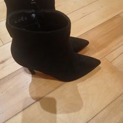 Cinders Black Ankle Boots