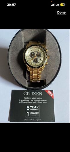 Citizen eco drive watch perpetual calendar solar power brand new with 6 years warranty