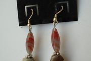 Handmade gemstone earrings, Agate earrings, Gemstone earrings