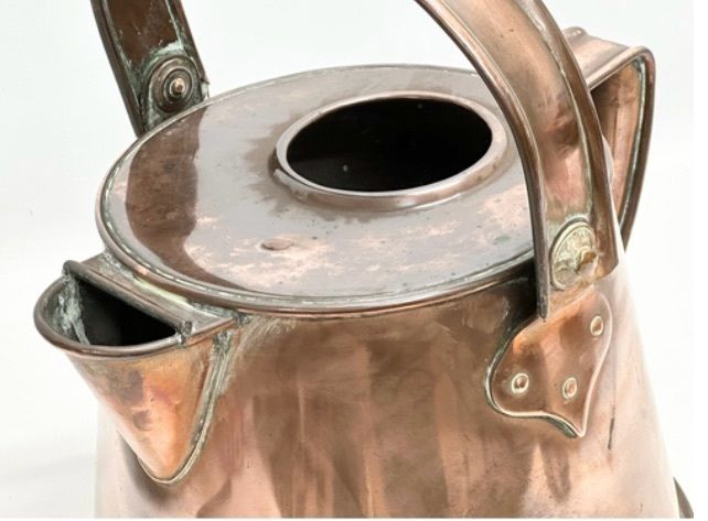 Large Antique copper hot water carrier.
