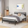 Double Bed Frames with Wood Headboard Image 8