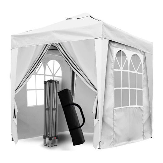 2x2m Popup Gazebo Marquee Party Tent Pavilion Green with 4 Sides