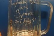 Drogheda United glass tankard