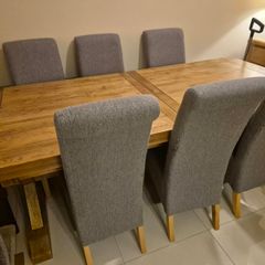 220cm-310cm Oak Extendable Dining Table