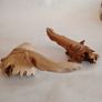 Hand Crafted Wooden Lizards x 2 Image 3