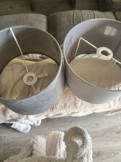 light shade and candle holders
