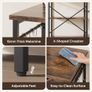 Microwave Oven Rack, 90cm Large Microwave Oven Kitchen Rack with 2 Height-Adjustable and Removable Shelves, High Load-Bearing Design, Drawers Image 5