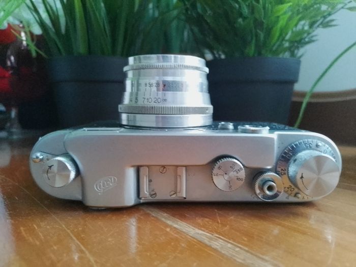 FED-2 VIDEO Blue Body, Refurbished Leica copy, USSR Soviet Russian 35 mm film camera, 463391