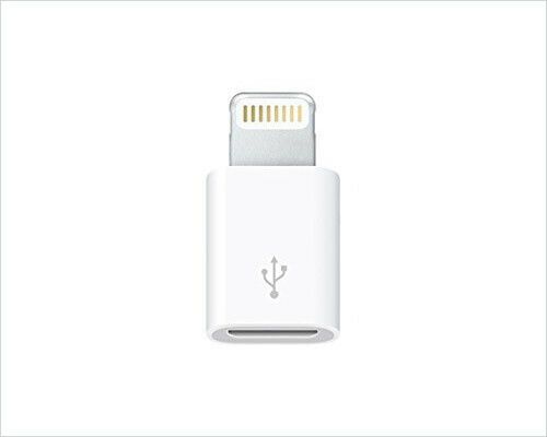 2 X Micro USB (Female) to Apple Lighting 8 Pin (Male) Charger/Data Sync Adapter/Convertor (Black&White) (Brand New/Warranty)