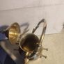 Antique Engraved Victorian Brass Hot Water Tea Kettle RARE EUC Image 6