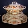 Fabulous Vintage (Possibly Antique) Imari Patterned Small 11 Inch Serving Platter by Johnson Bros in the Pareek Style and the Rutland Pattern, circa 1913-1928 Image 10