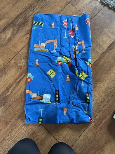 Road works themed fitted sheet toddler bed