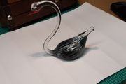 Swan glass ornament