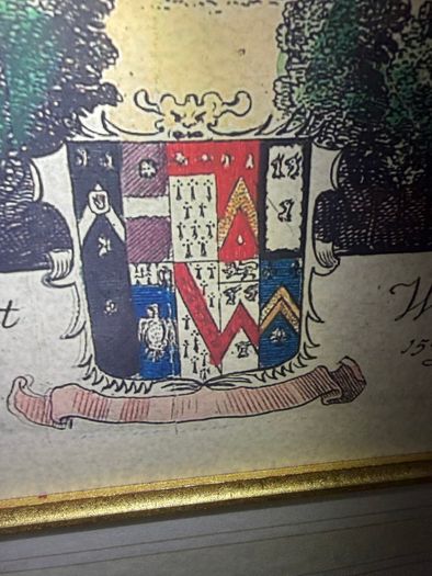 Pair of Very Large Reproduction Prints (4ft 6in x 3ft 9in) - Madingley Hall, Cambridge after Kip & Knyff (1707)